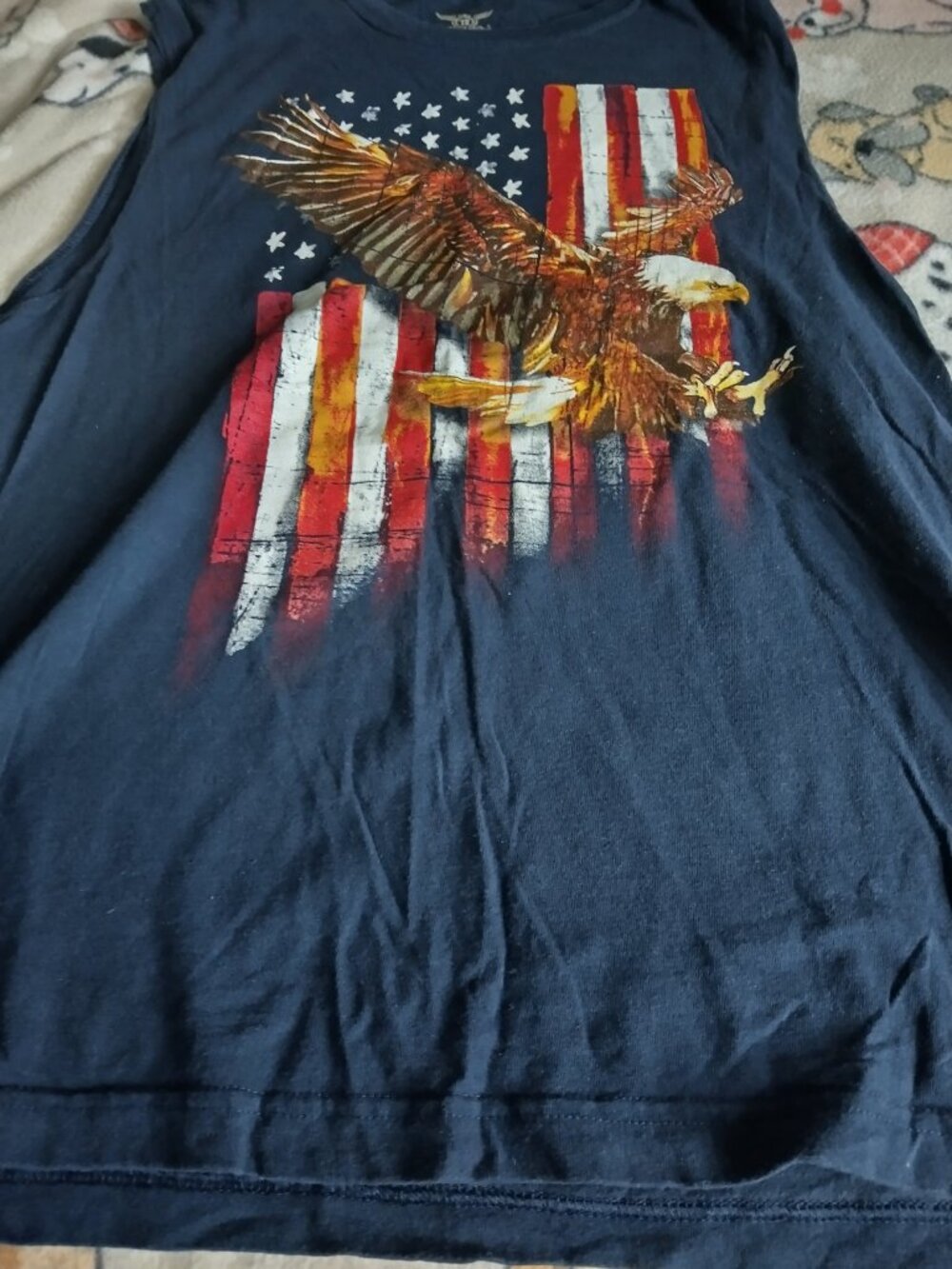 MENS   EAGLE AND FLAG SHIRT